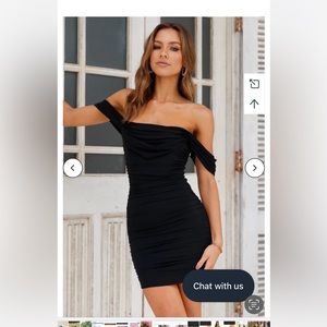 Hello molly so romantic black mini dress.